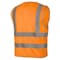 Pioneer Tricot Safety Vest, Org, Medium, 2 Stripe V1025150U-M - alternate 5